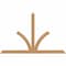 Ekena Millwork Richland Timber Gable Bracket, Western Red Cedar, 72"W x 45"H x 3 1/2"D x 3 1/2"F, 15/12 Pitch GBW072X45X0404RIC00SWR - alternate 1